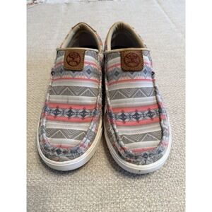 Twisted X Ladies Hooey Loper Pink Aztec Slip-On Shoes WHYC021